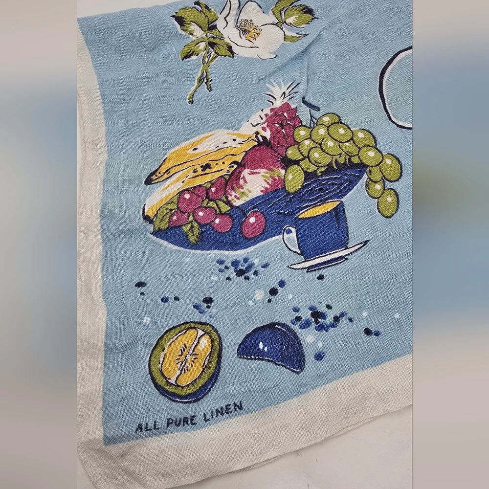 Vtg‎ Lamont Irish pure linen kitchen tea towel cottagecore farmhouse, country